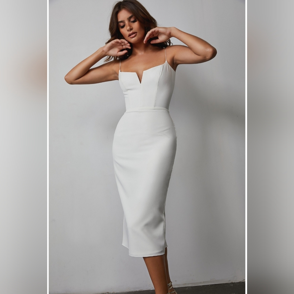 Sarah Seven bridal midi dress